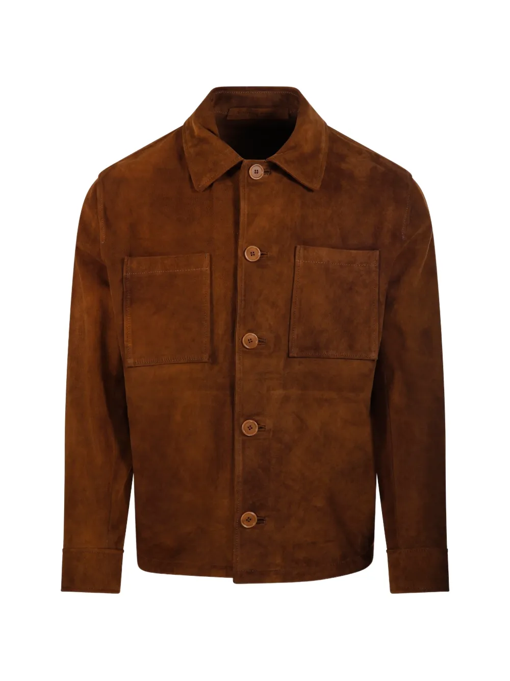 Salvatore Santoro suede patch-pocket jacket - Marrone
