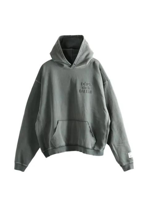 GALLERY DEPT. embossed logo-patch hoodie