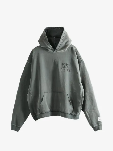GALLERY DEPT. embossed logo-patch hoodie