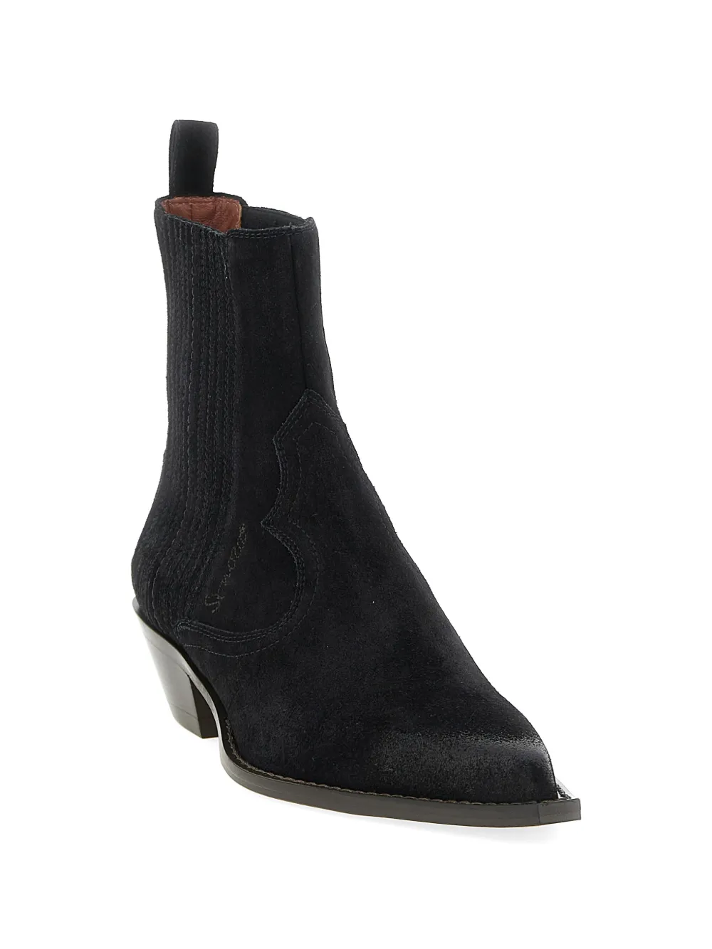 Sonora 35mm Hernan pointed-toe chealsea boots Zwart