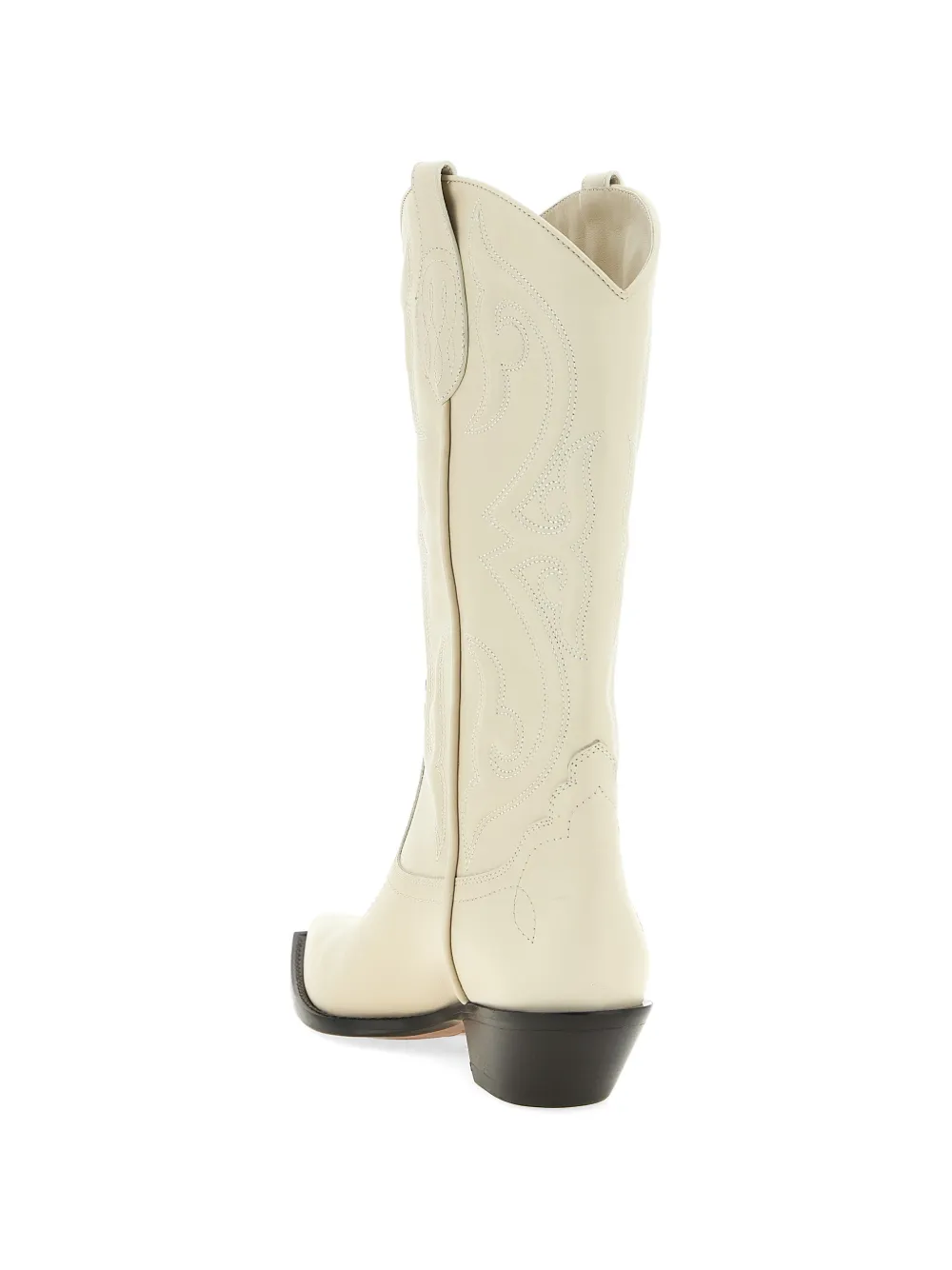 Sonora 35mm Yuma tonal-stitching cowboy boots Beige
