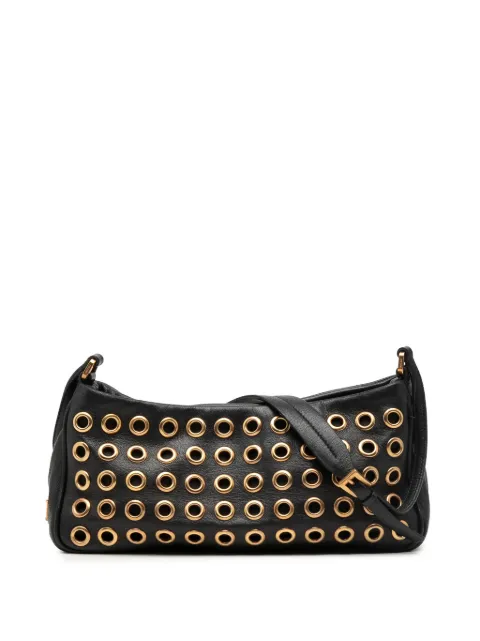 Prada Pre-Owned 2000-2013 Grommet Leather shoulder bag