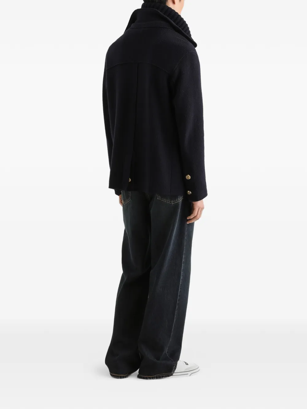 Dolce & Gabbana Jack met dubbele rij knopen Blauw