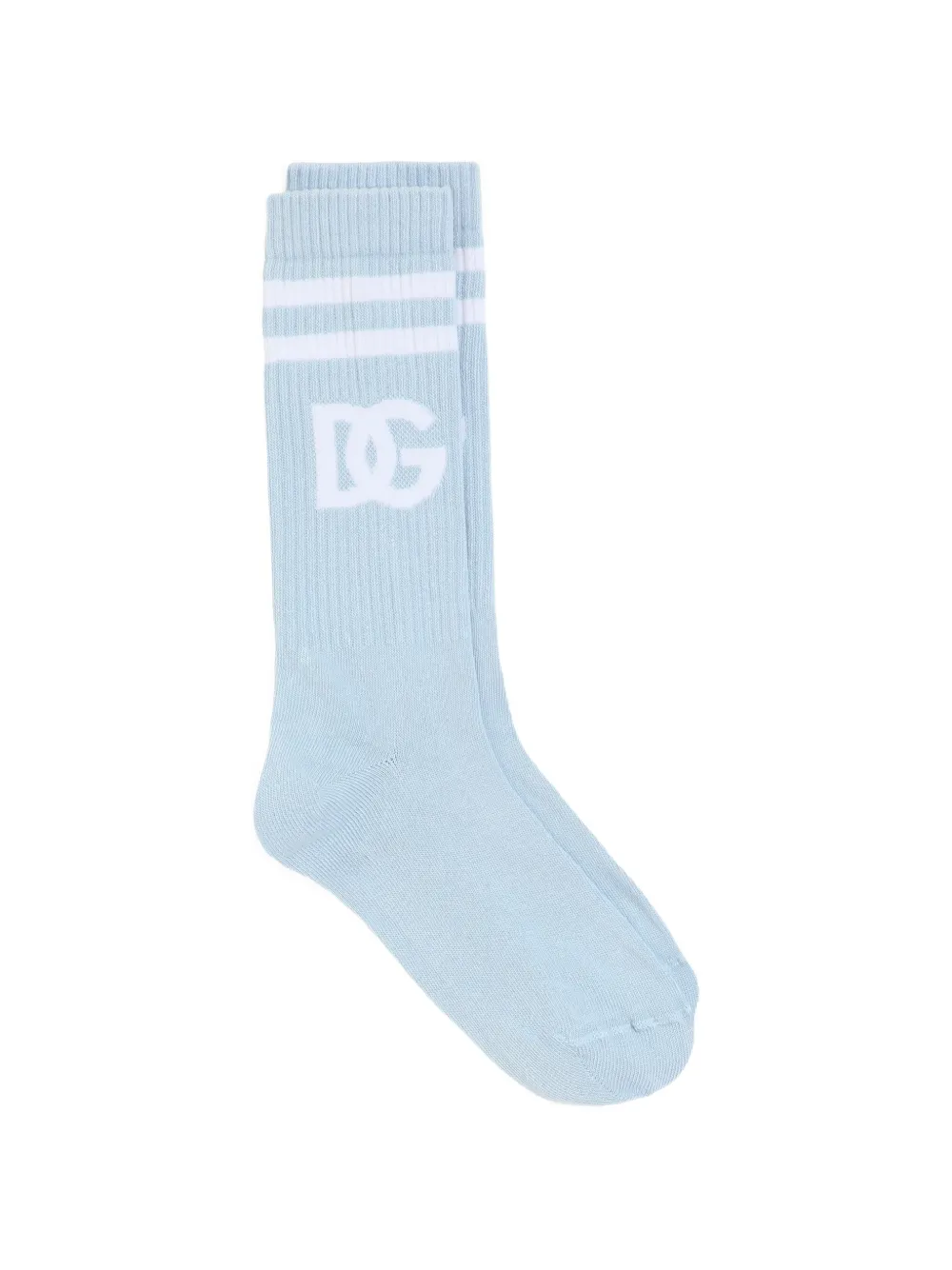 Dolce & Gabbana Sokken met katoenen logo Blauw