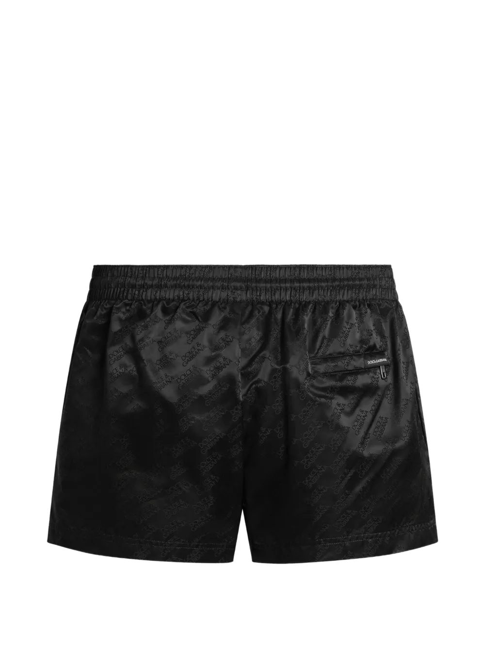 Dolce & Gabbana Zwembroek met jacquard en logo Zwart