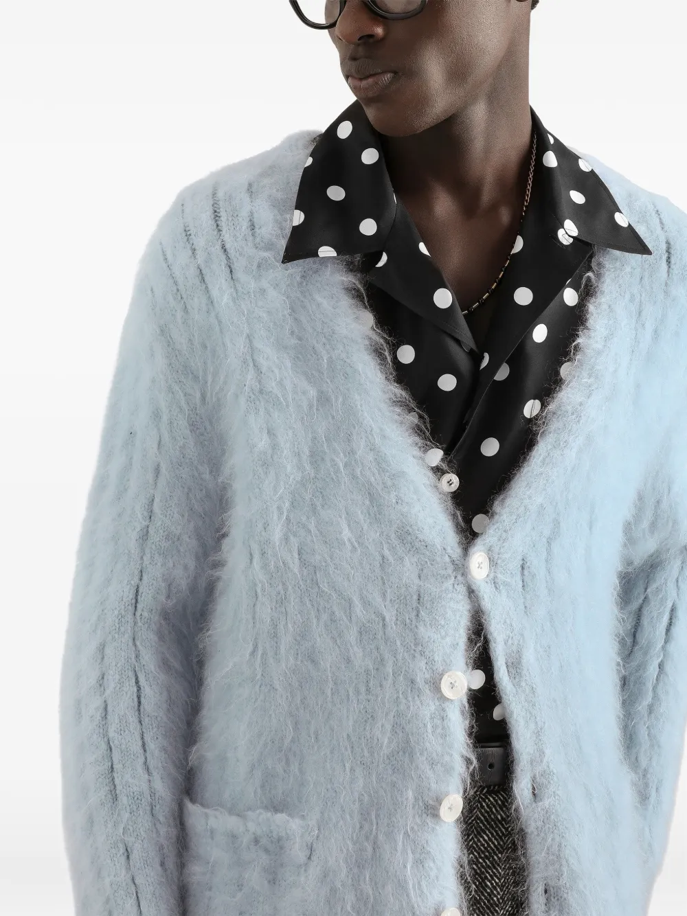 Dolce & Gabbana Mohair vest Grijs