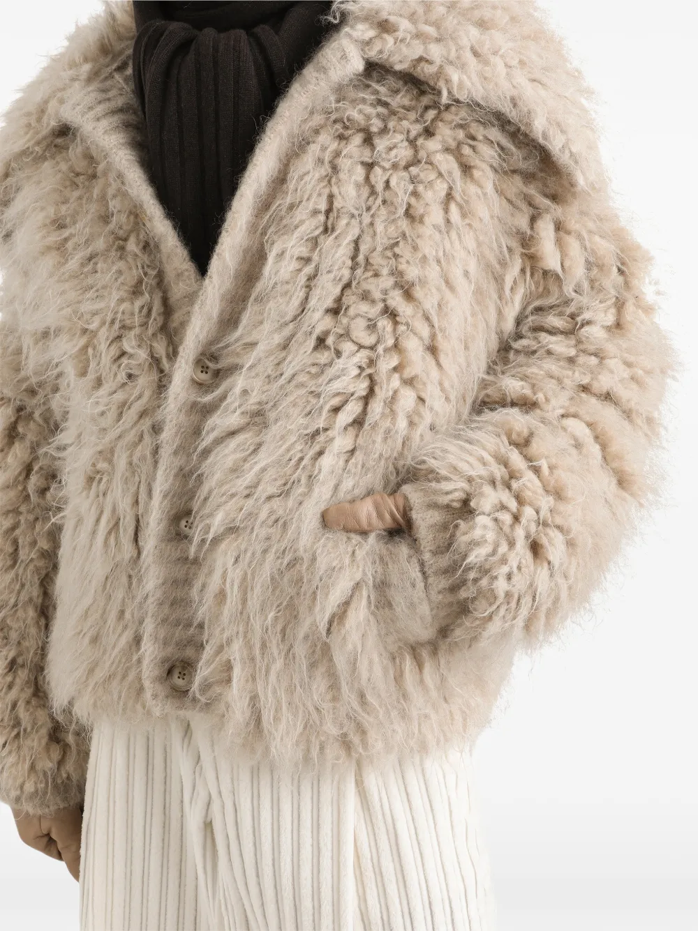 Dolce & Gabbana Vest met bont-effect Beige