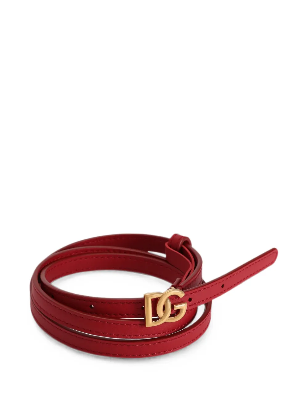 Dolce & Gabbana Leren riem Rood