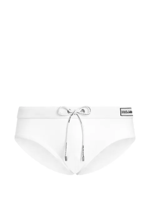 Dolce & Gabbana logo-embroidered swim briefs