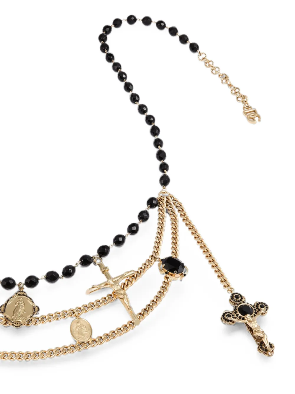 Dolce & Gabbana Riem met gemengde kruisen Goud