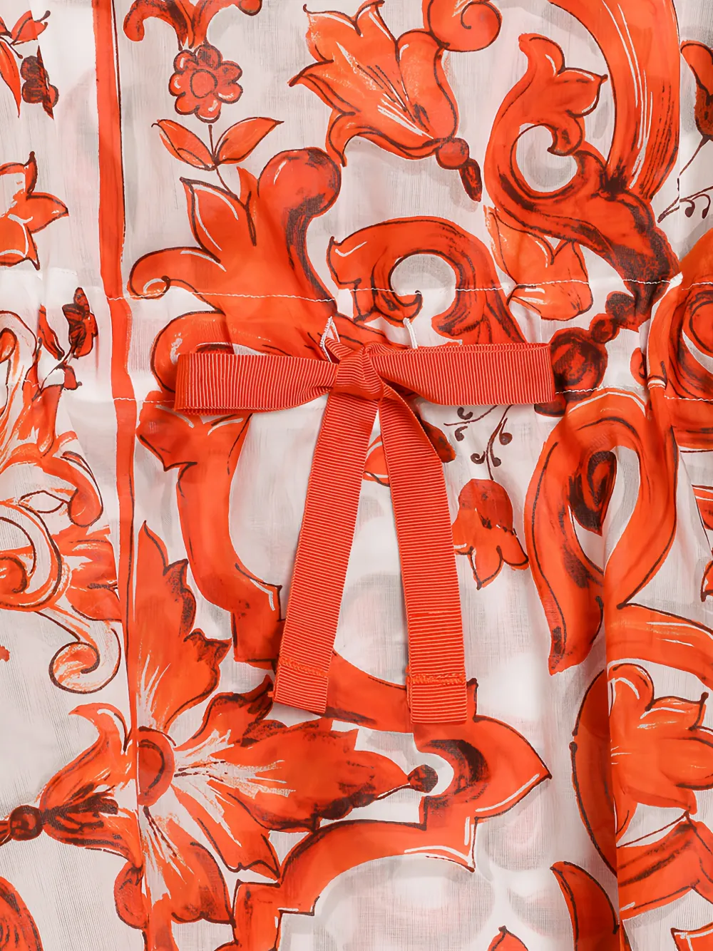 Dolce & Gabbana Kids Tuniek met Majolica-print Oranje