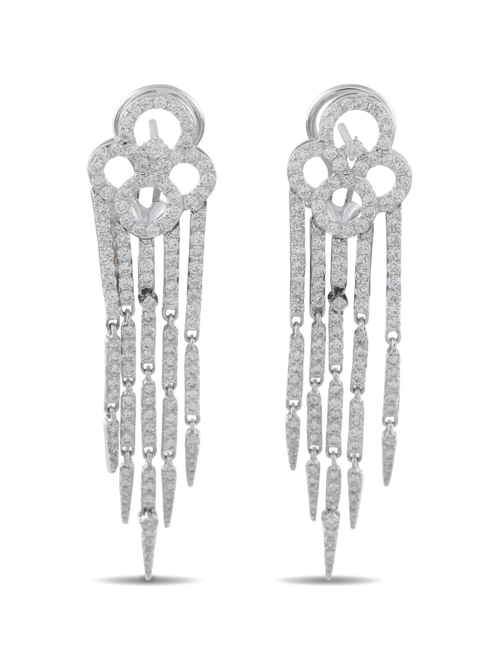 LB Exclusive diamond drop earrings - Silber