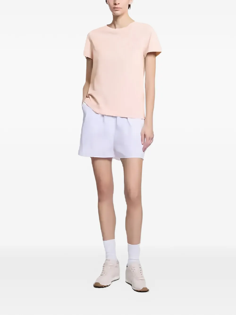 Hogan T-shirt met logoprint Roze