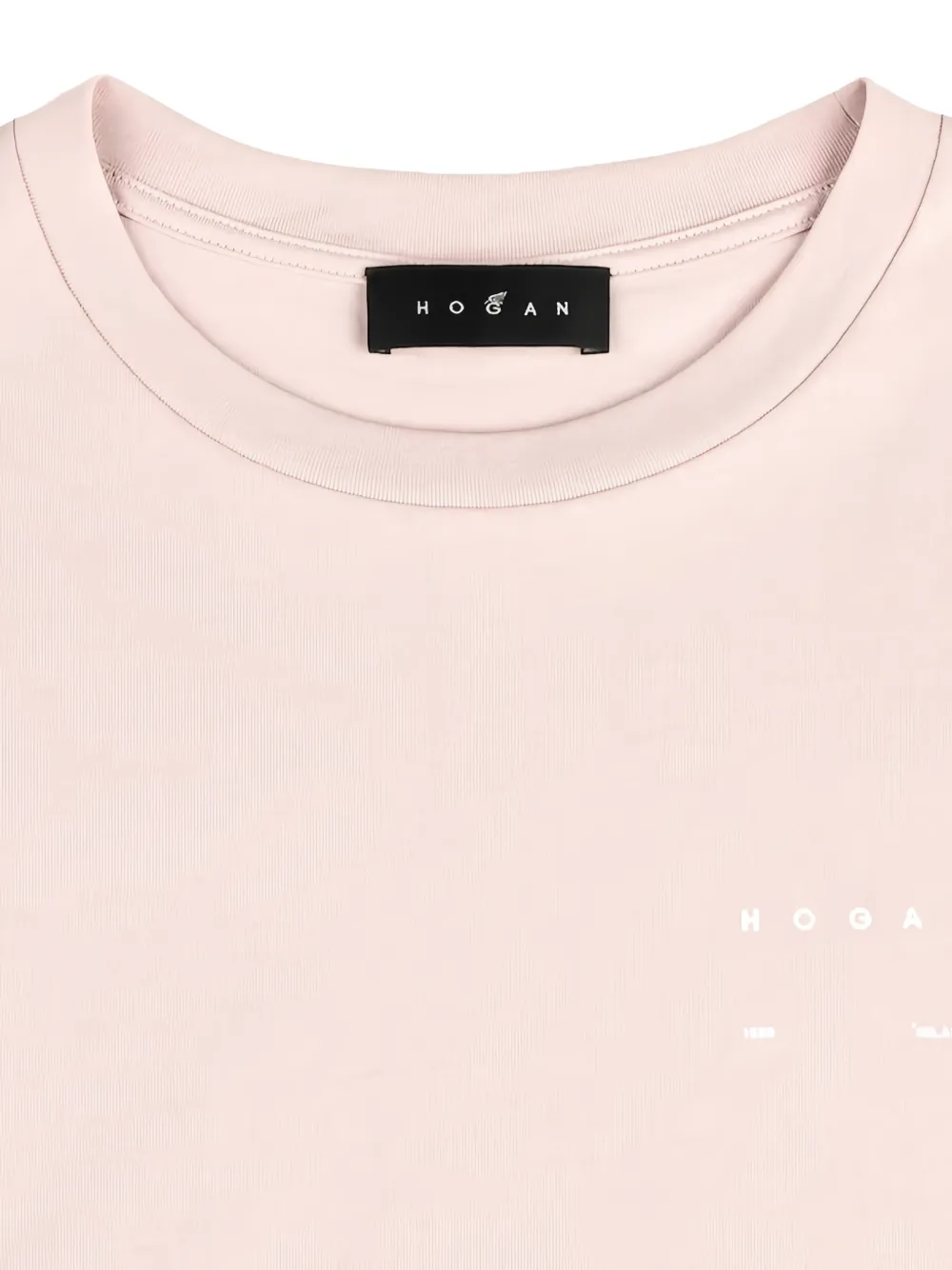 Hogan T-shirt met logoprint Roze