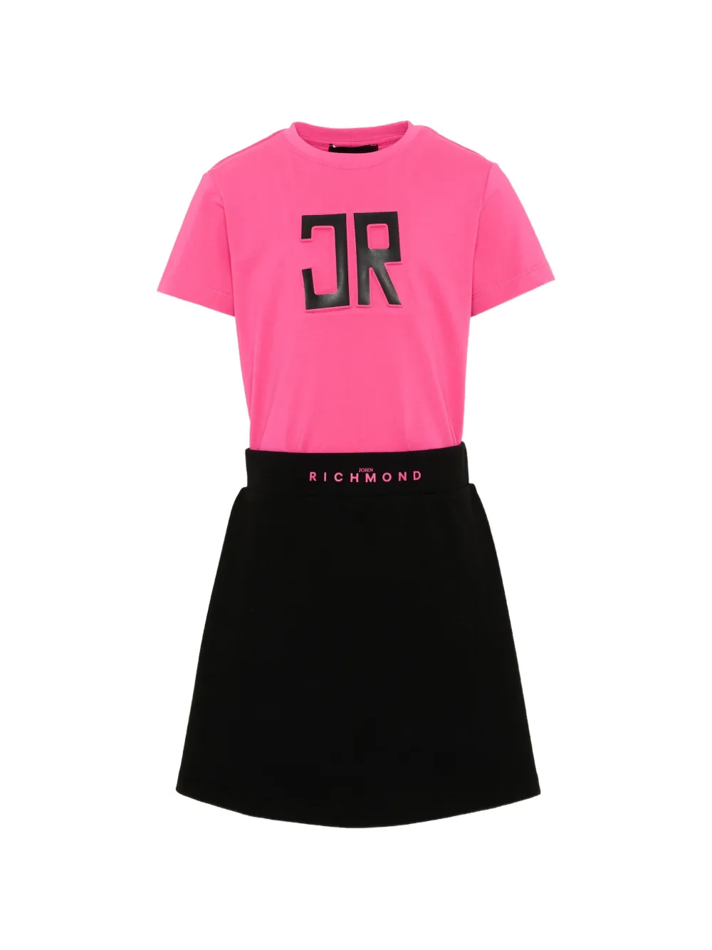 John Richmond Junior Trainingspak met logopatch Roze
