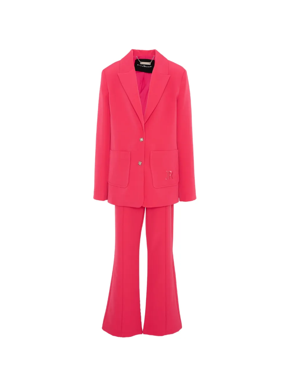 John Richmond Junior JR logo-patch suit - Rosa