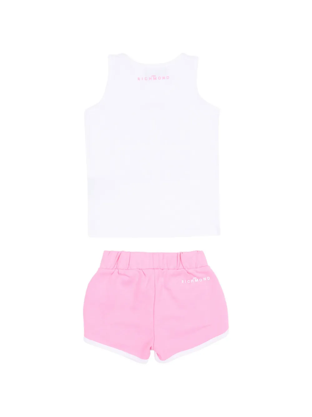 John Richmond Junior Trainingspak met logoprint Roze