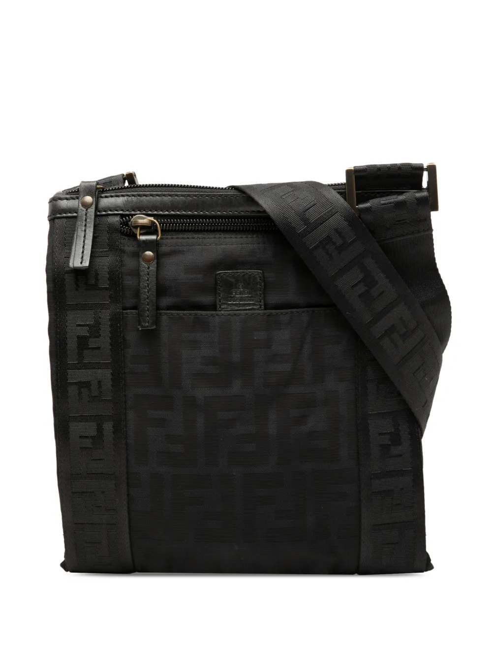 Fendi Pre-Owned 2000-2010 Zucca Canvas crossbody bag - Nero