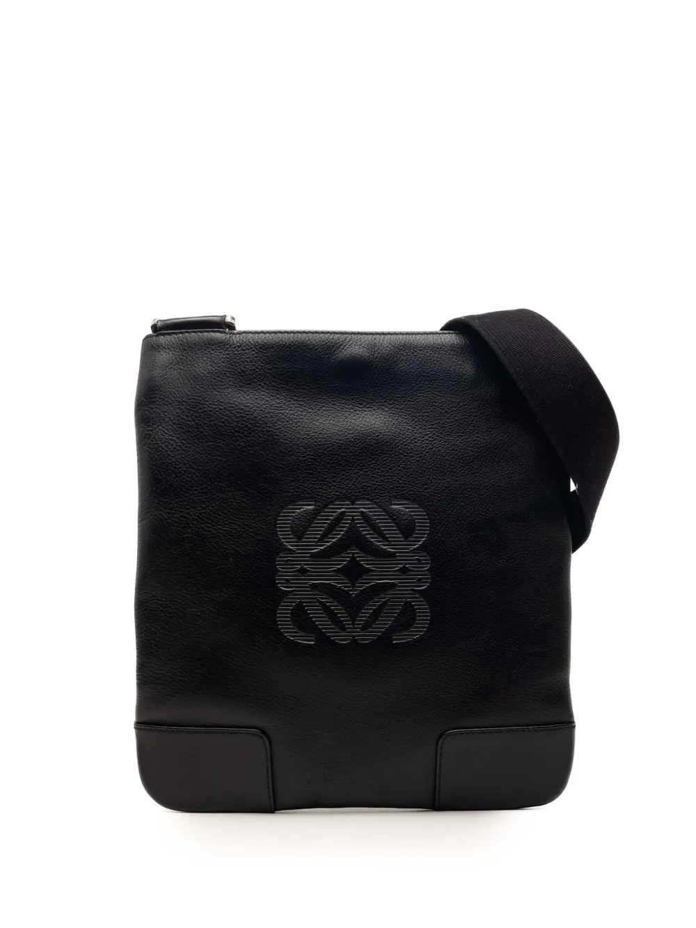 Loewe Pre-Owned 2009 Leather Anagram crossbody bag - Nero