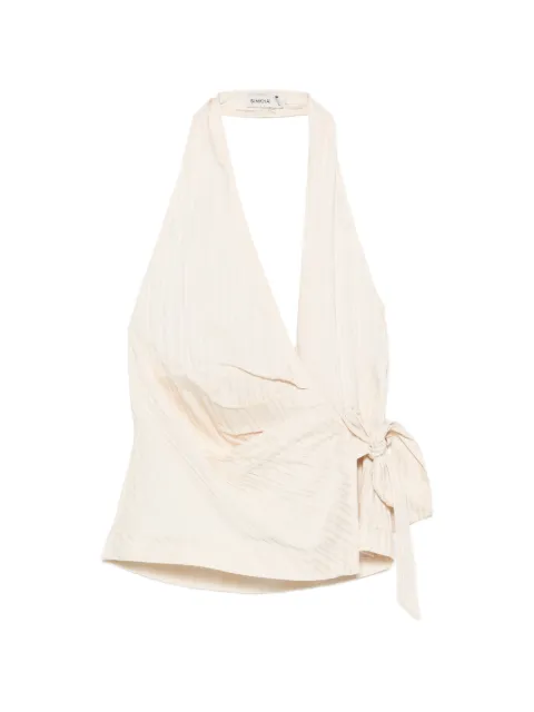 Simkhai Bria wrap-style top