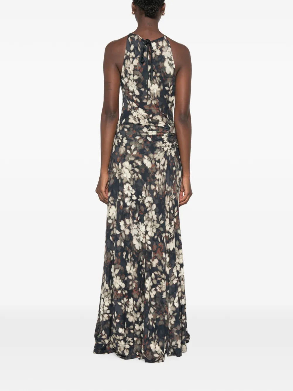 SIMKHAI Maxi-jurk met bloemenprint Zwart
