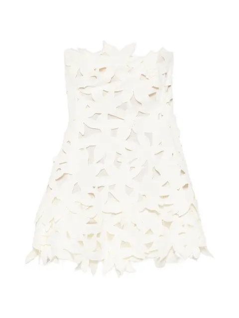 Simkhai vestido corto con apliques florales