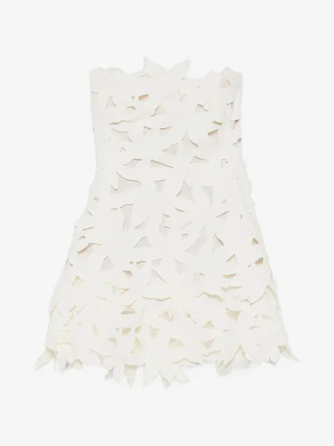 SIMKHAI  vestido corto con aplique floral