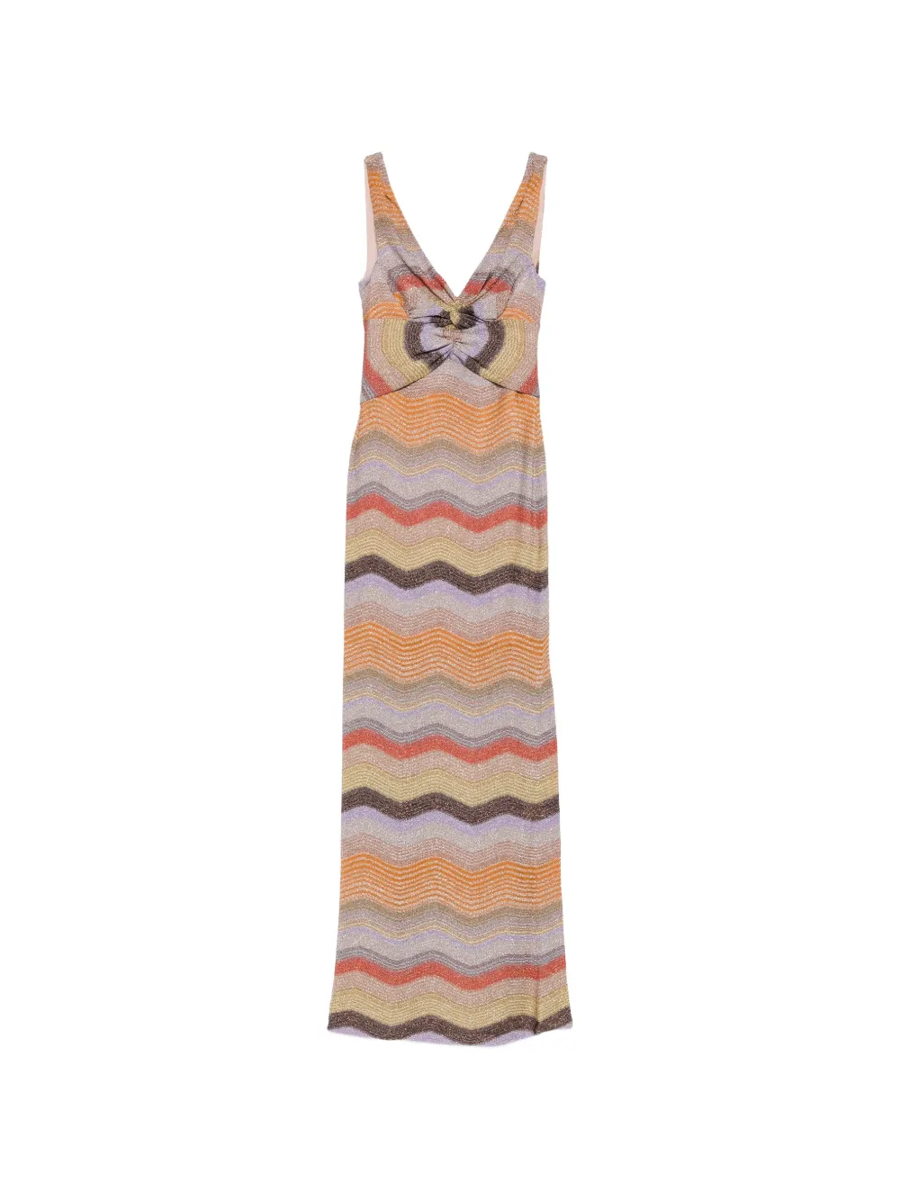 Missoni zigzag-knit twist-detail dress