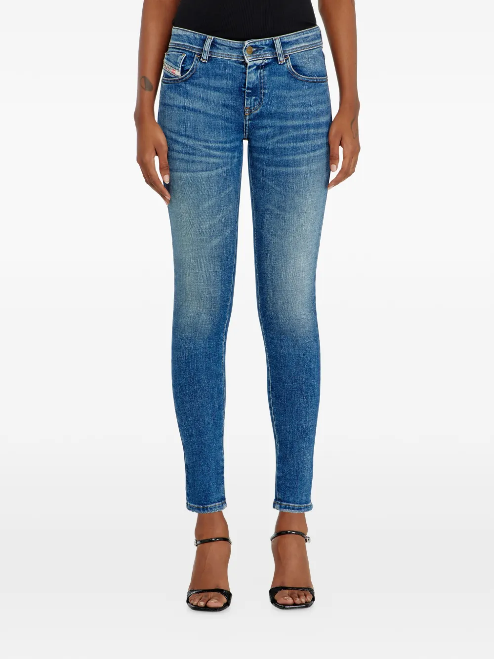 Diesel 2017 Slandy skinny jeans Blauw