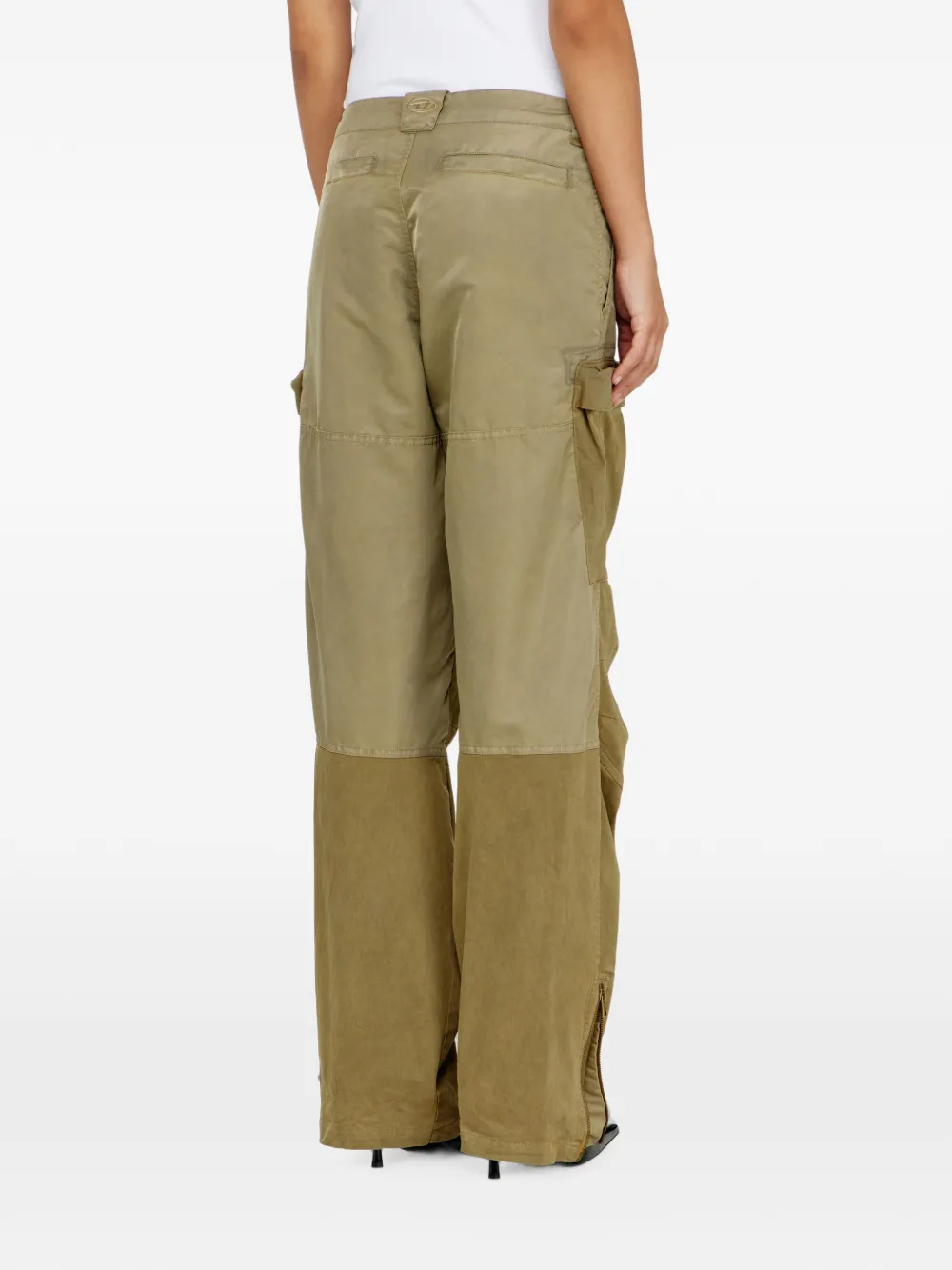 Diesel Cargo broek van katoen en nylon Groen