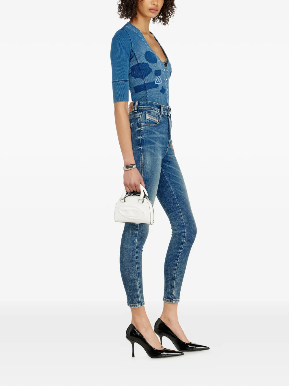 Diesel 1984 skinny jeans Blauw