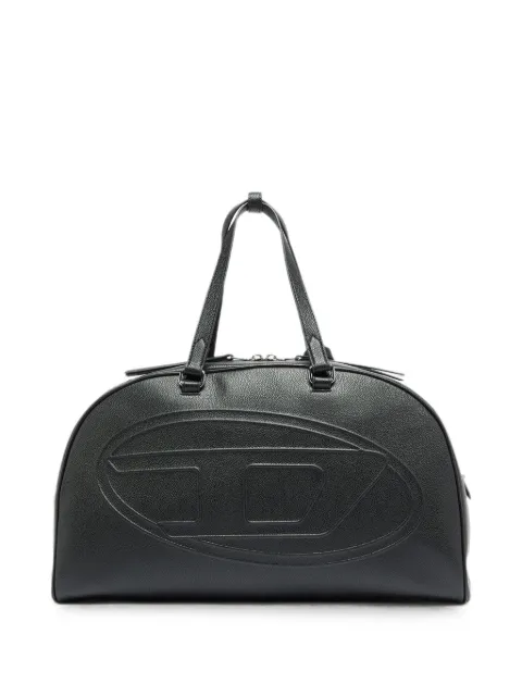 Diesel 1DR Dome-leather travel bag with Oval D logo