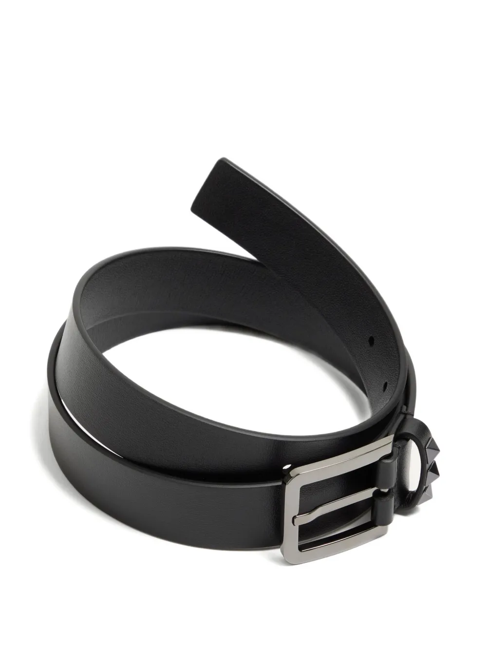 Valentino Garavani Rockstud kalfsleren riem Zwart