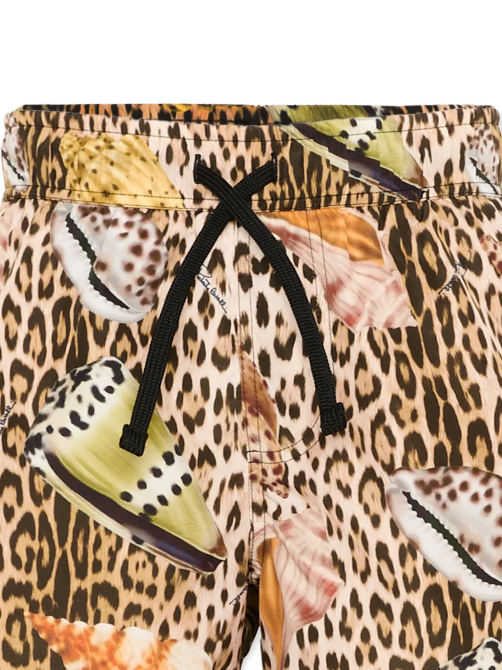 Roberto Cavalli Junior Zwembroek met luipaard-print Beige