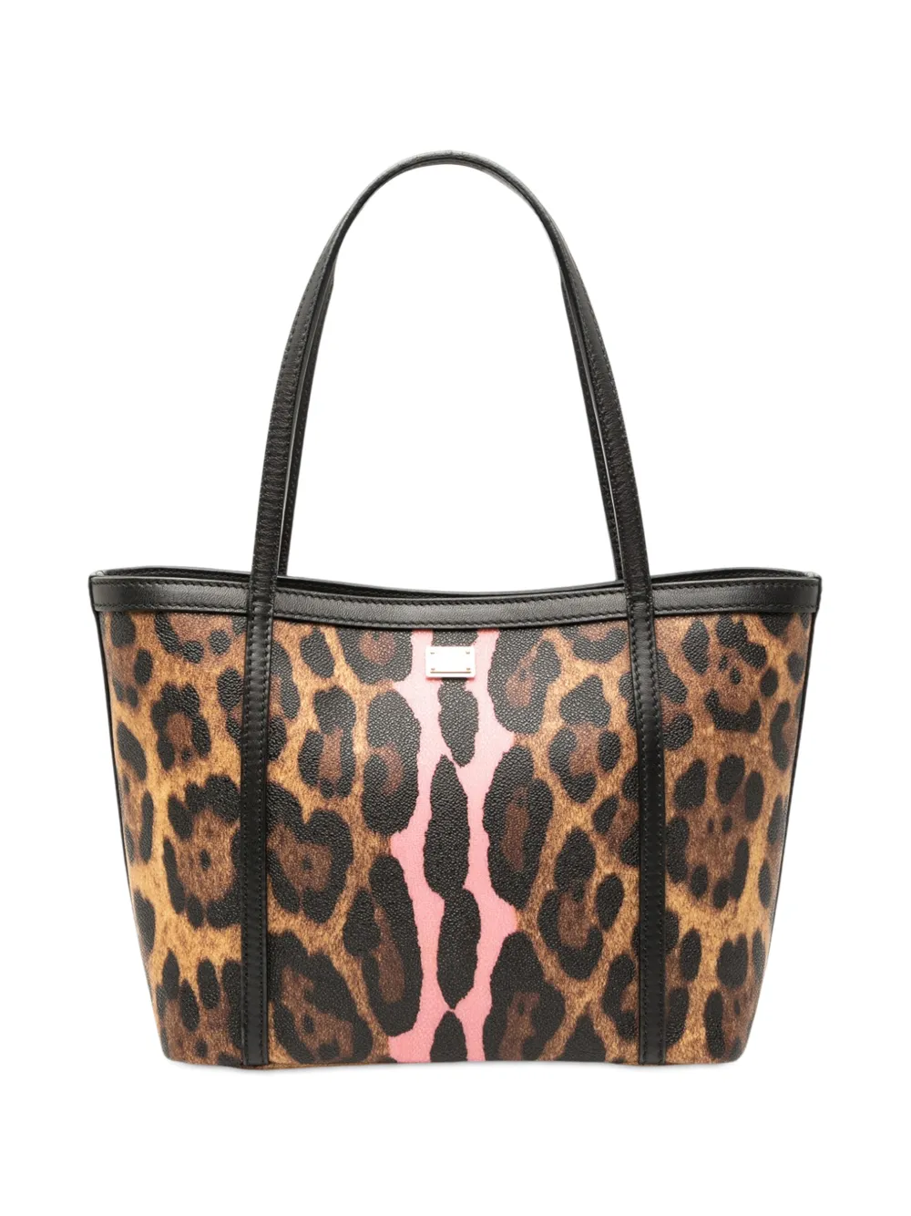 Dolce & Gabbana Pre-Owned 2010-2026 Leopard Print Coated Canvas Miss Escape tote bag - Marrone