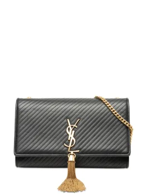 Saint Laurent Kate タッセル ショルダーバッグ ブラック Saint Laurent Pre-Owned ケイト タッセル ショルダーバッグ