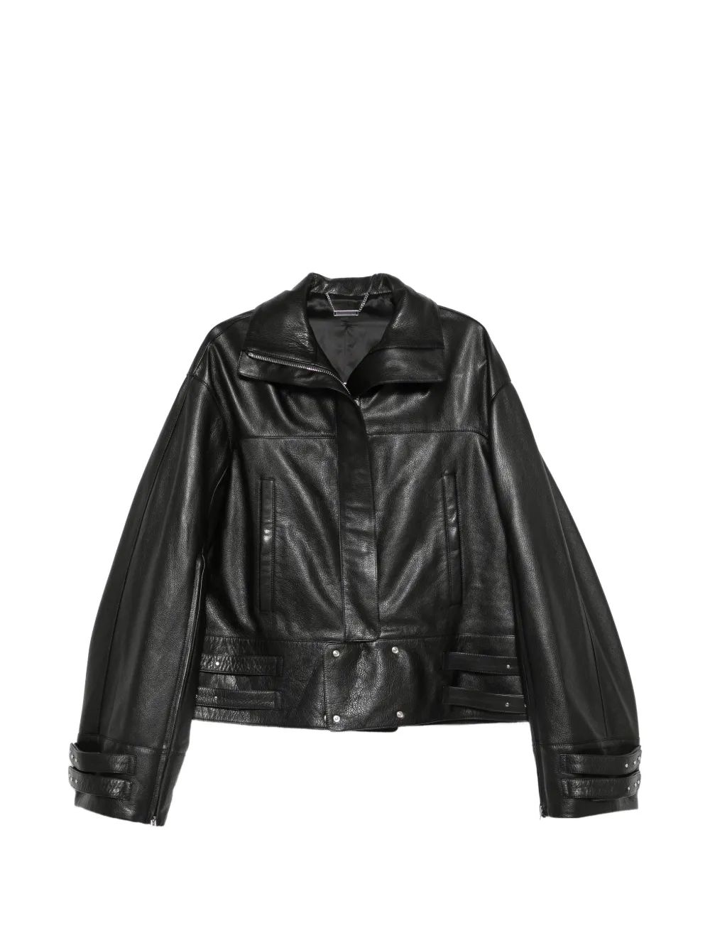 Matières Fécales leather jacket - Schwarz