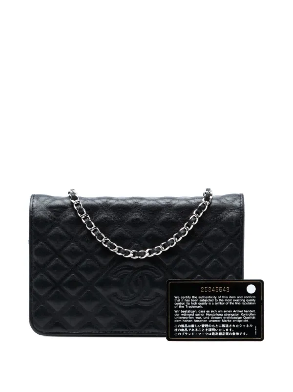 CHANEL Pre-Owned 2018 ココマーク エンボス ラムスキン ダイヤモンド 