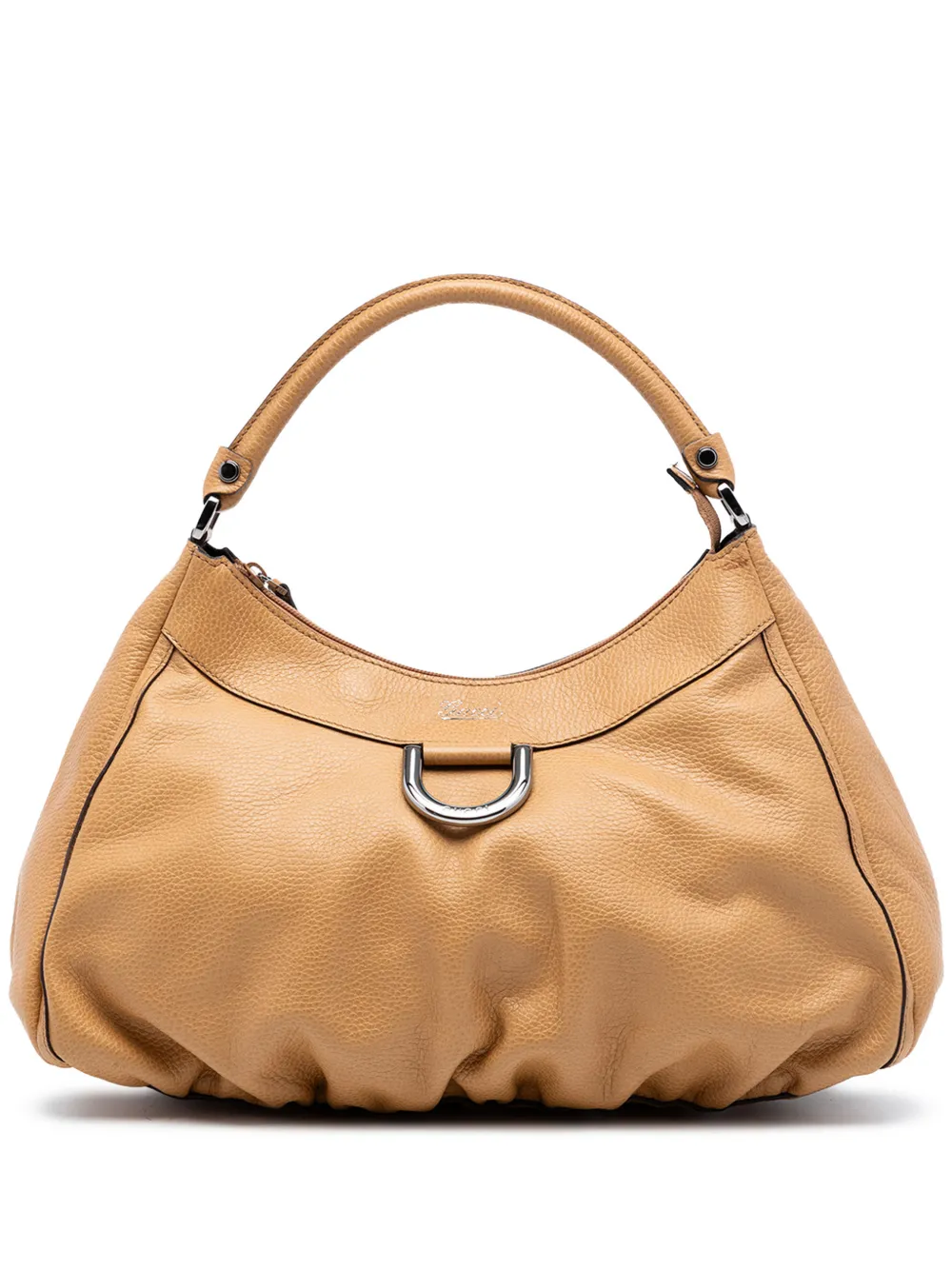 Gucci Pre-Owned 2016-2025 Leather Abbey D Ring shoulder bag - Marrone