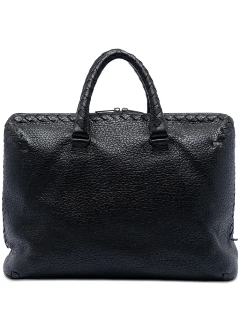 Bottega Veneta Pre-Owned bolsa Intrecciato Trimmed Cervo Briefcase 2009