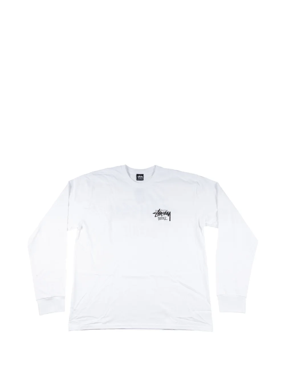 Stüssy T-shirt Seoul a maniche lunghe - Bianco