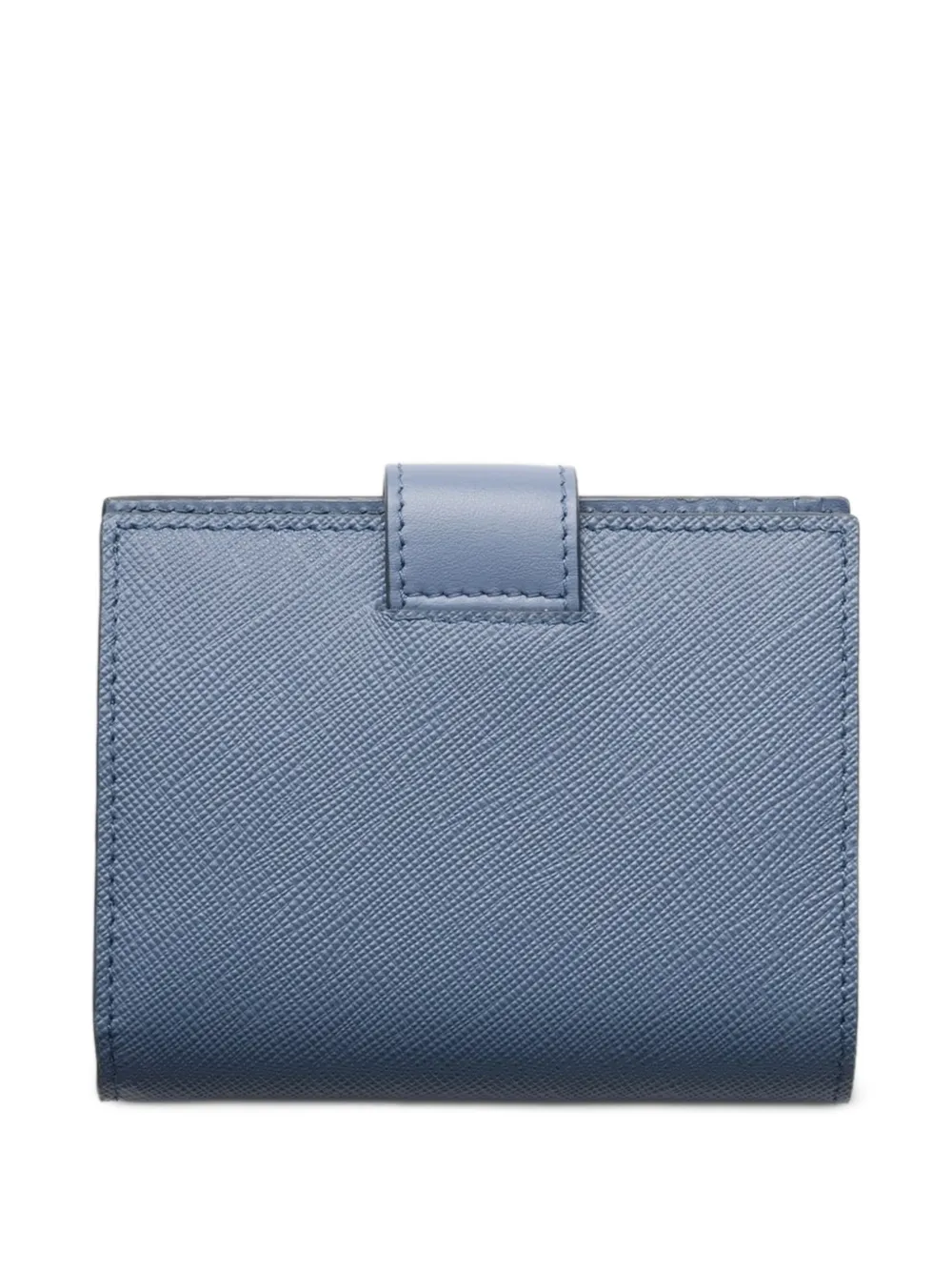 Prada Kleine Saffiano leren portemonnee Blauw