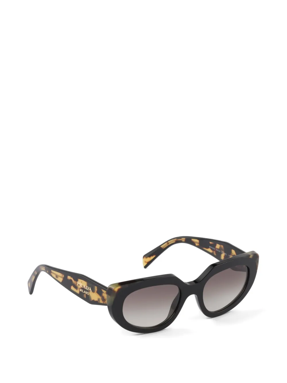 Prada Eyewear Zonnebril met logo Zwart