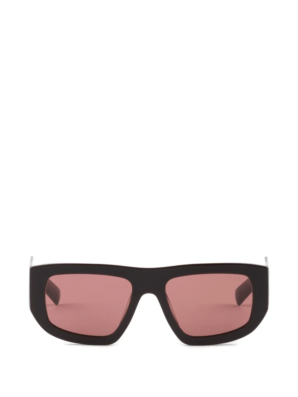 Prada Eyewear sunglasses with triangle logo - Marrone