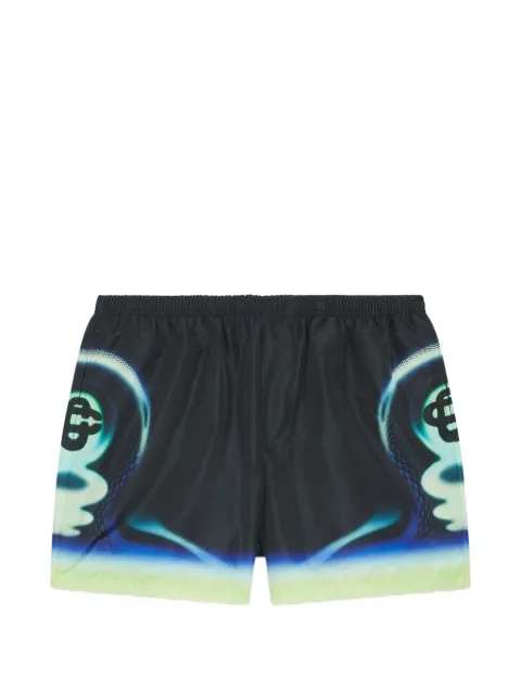 Casablanca shorts de playa con estampado gráfico