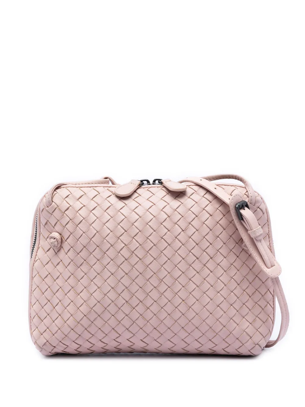 Bottega Veneta Pre-Owned 2012-2026 Nappa Intrecciato Nodini crossbody bag - Pink