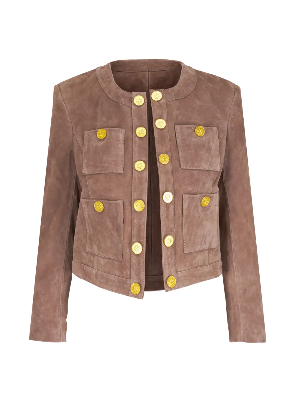 L'Agence Jayde suede jacket - Braun