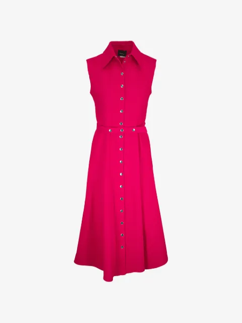 Akris belted sleeveless midi dress
