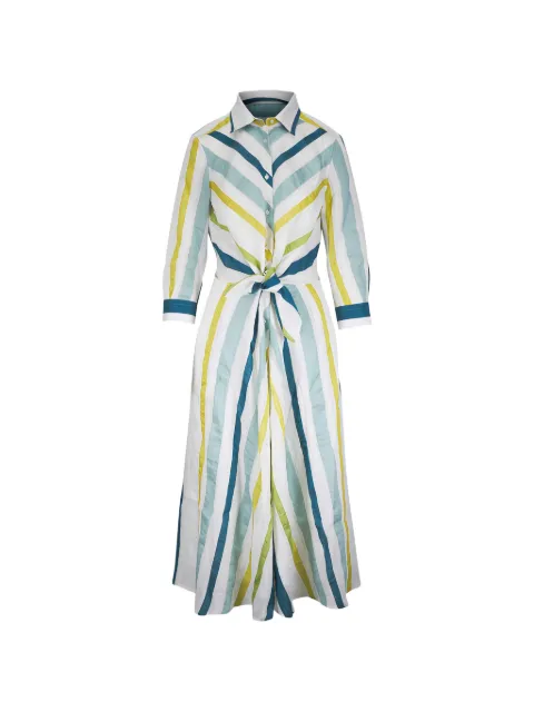 Sara Roka striped tie-waist midi dress