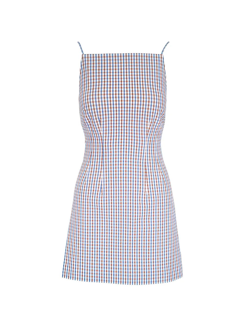 Veronica Beard Chester gingham-check dress - Blau